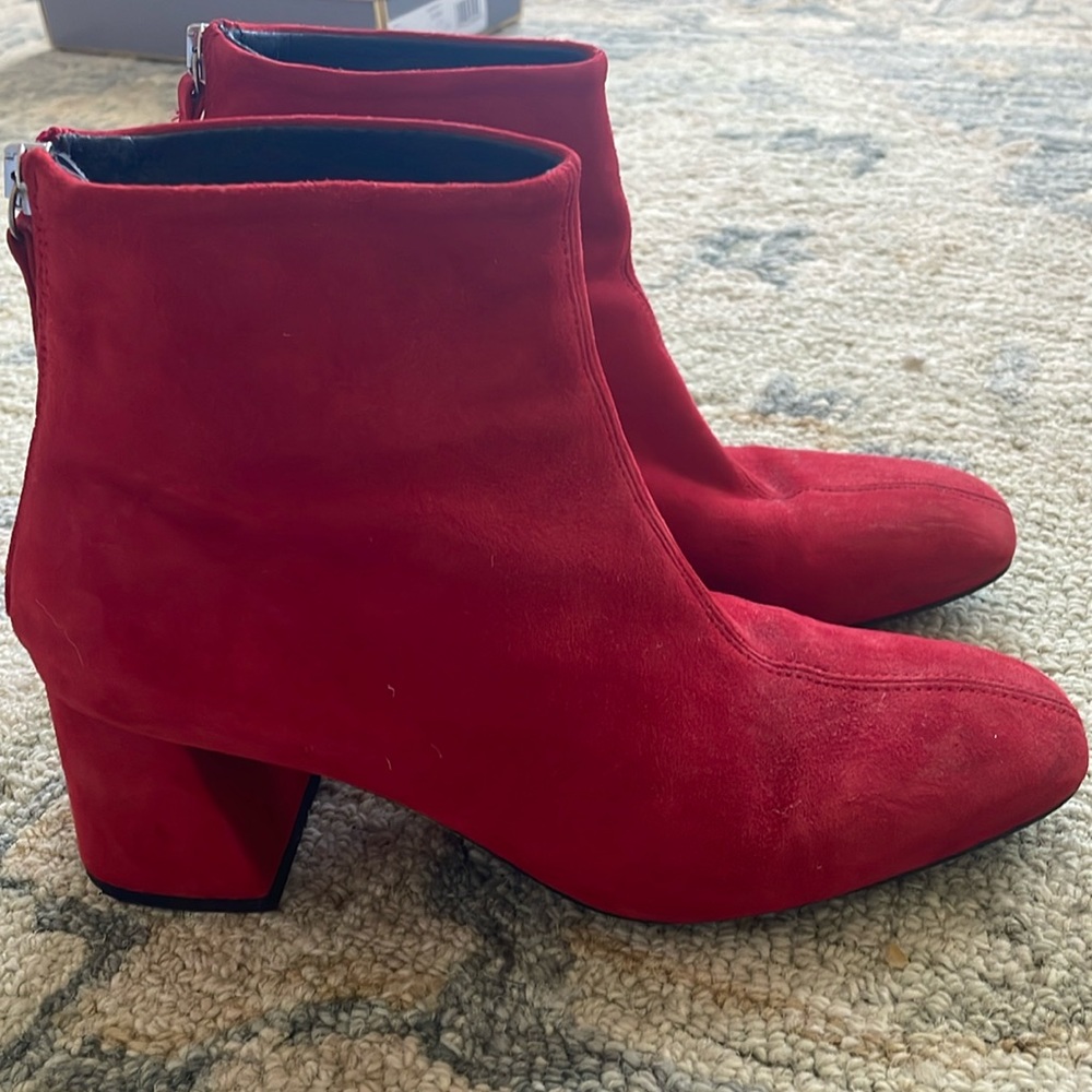Topshop Suede Ankle Boots
